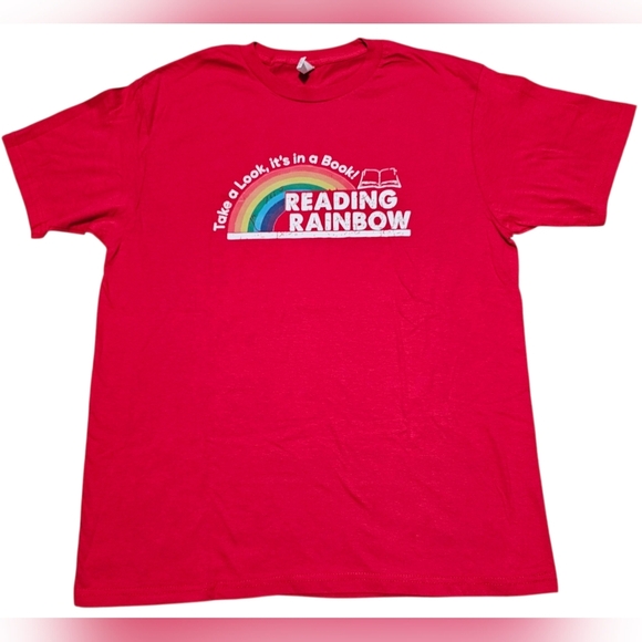 Other - Graphic Tshirt, Men's Size Large. "Take A Look, It's In A Book! Reading Rainbow"